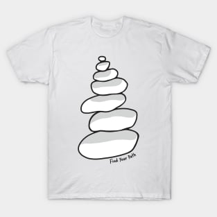 Find Your Path Rock Stack Cairn T-Shirt